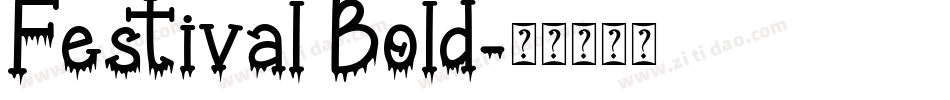 Festival Bold字体转换